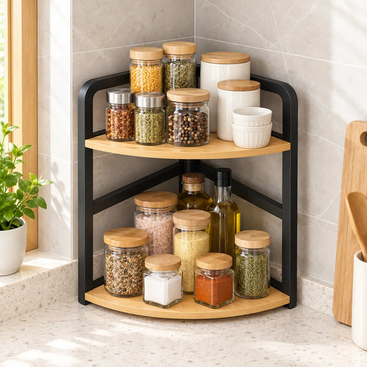 Estante Rinconero de Cocina · 2 Pisos Grande