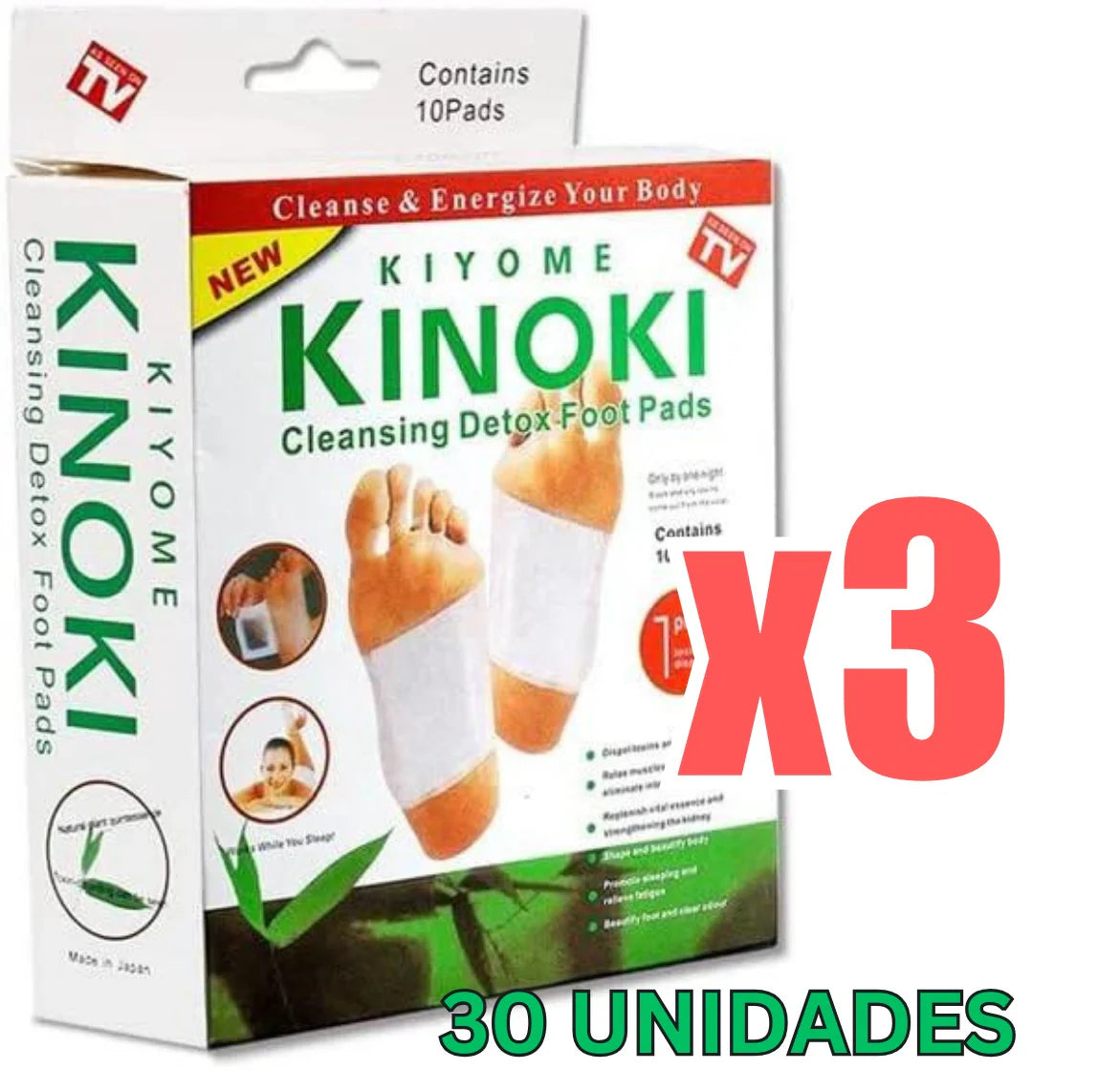 PARCHES KINOKI ™ PACK x30 UNIDADES