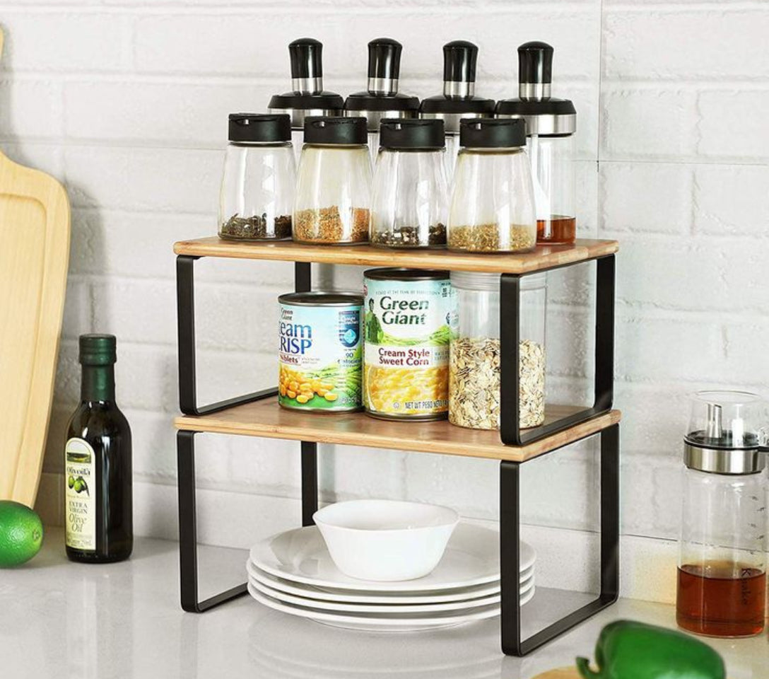 Estante organizador Cocina 2x1