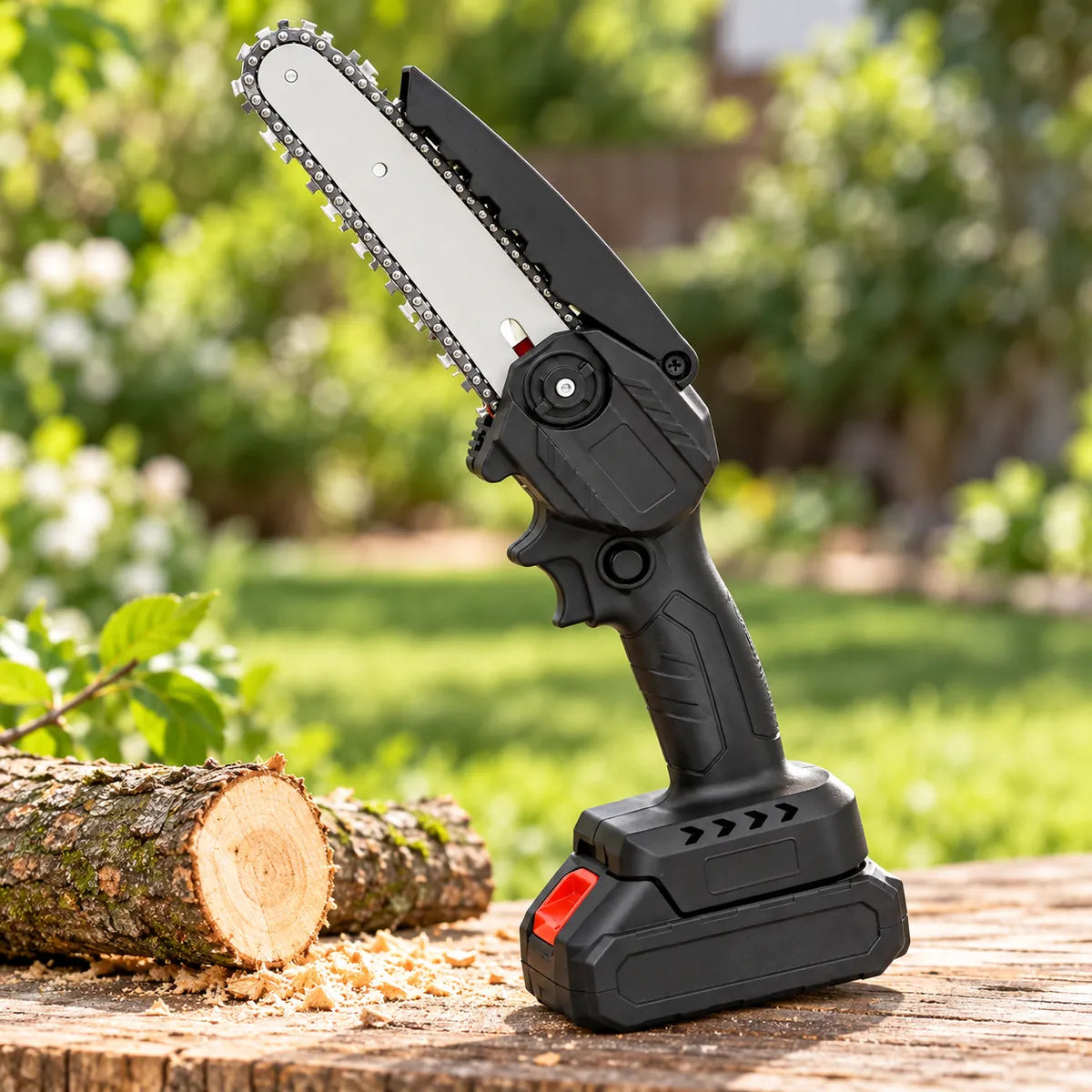 TurboCorte PRO™ · Mini Motosierra Inalámbrica