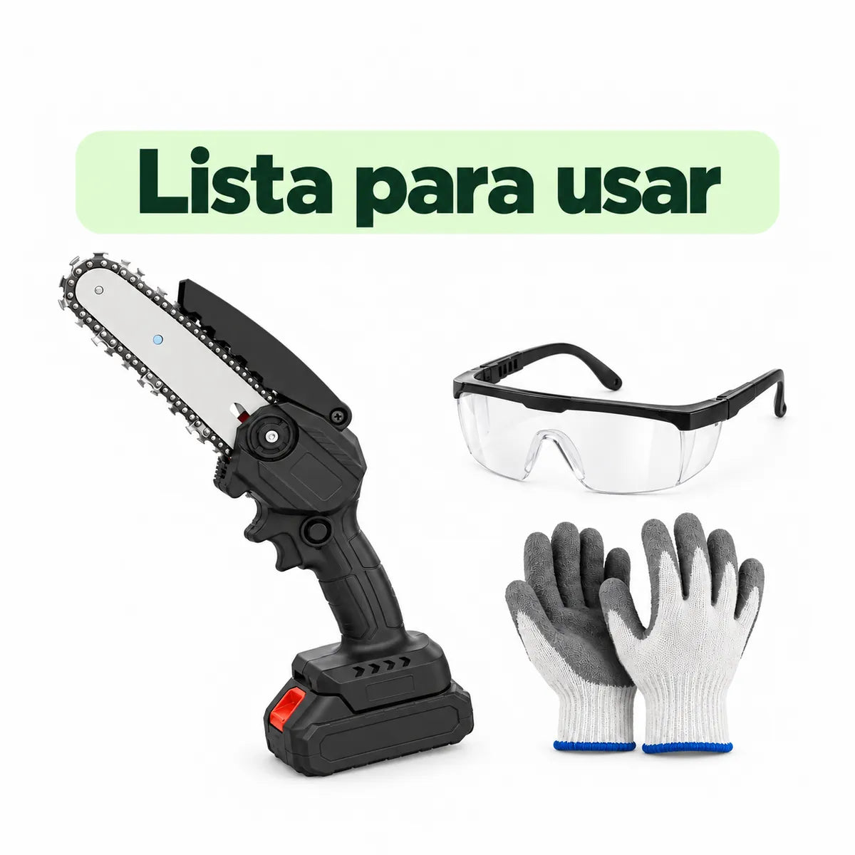TurboCorte PRO™ · Mini Motosierra Inalámbrica