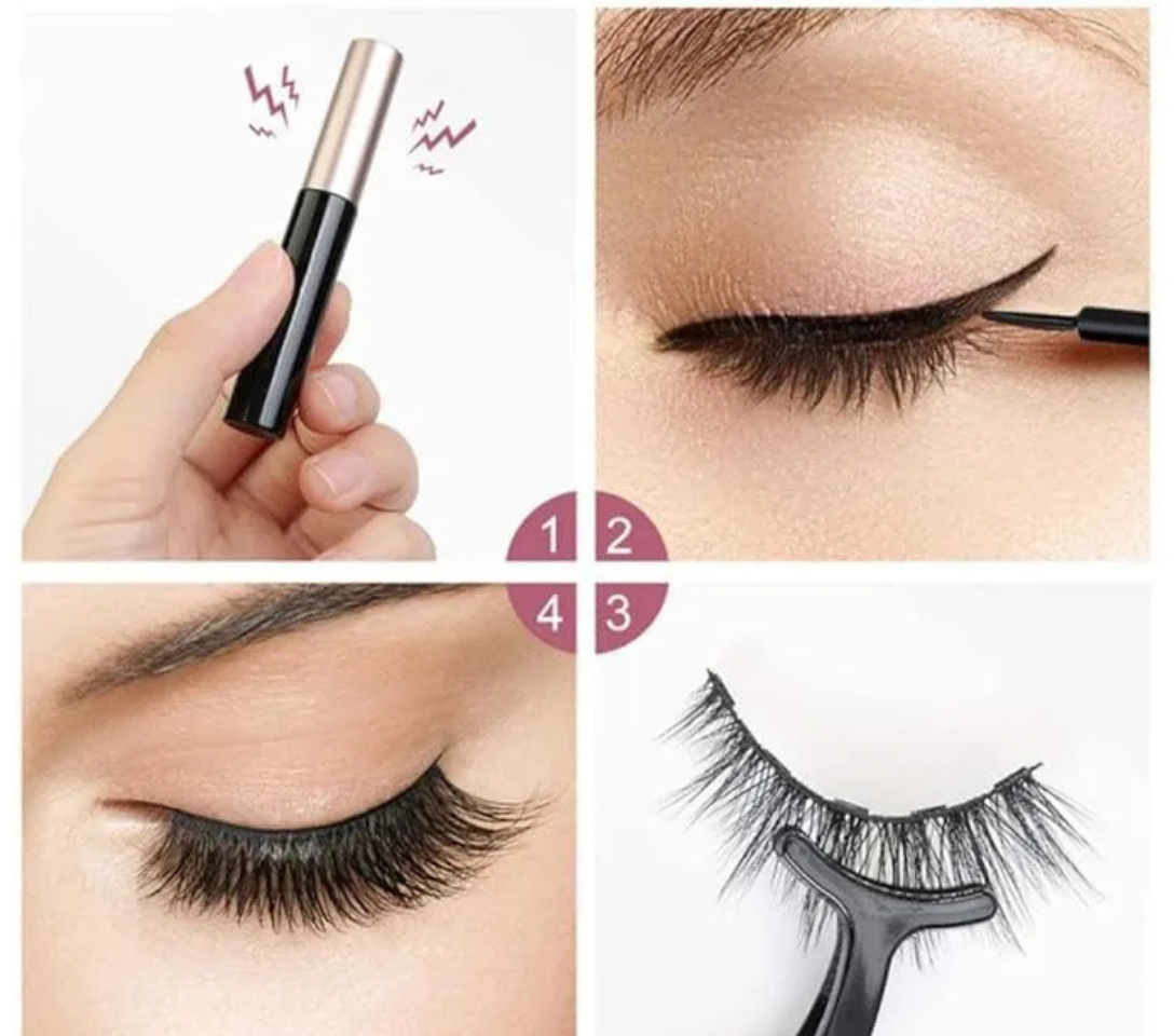 EyeLuxe · Pestañas Magnéticas Reutilizables (Pack 3 Pares)