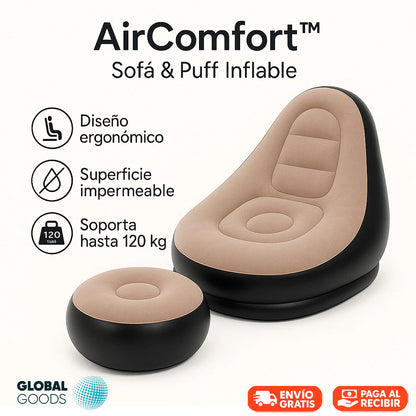 AirComfort™ | Sofá + Puff Inflable