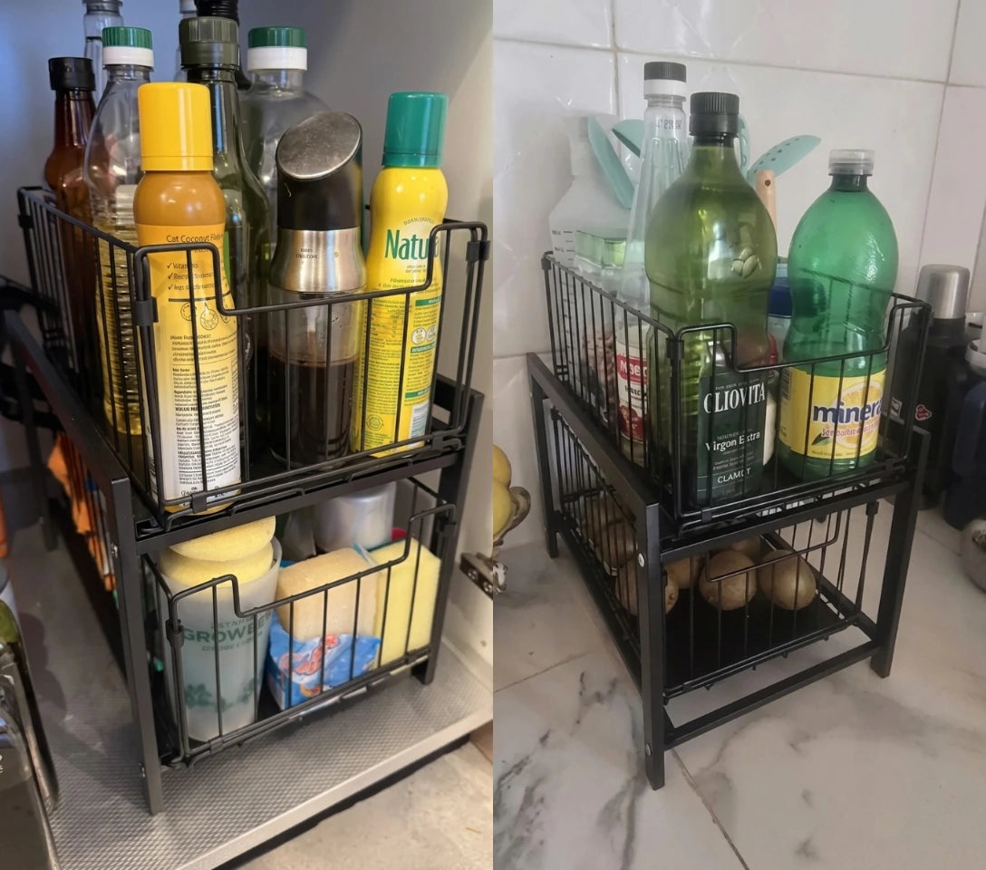 Organizador 2 Niveles · Bandejas Extraíbles