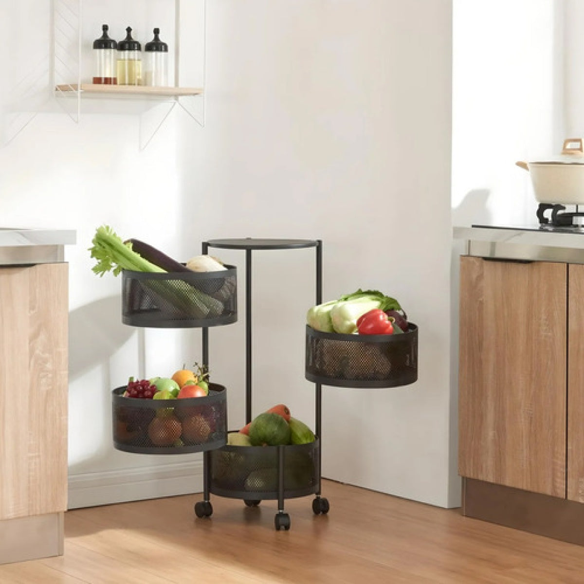 Torre OrganizaTodo™ circular minimalista