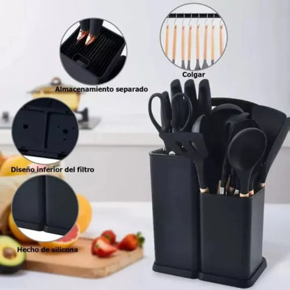 Set de 19 Utensilios de Cocina Premium