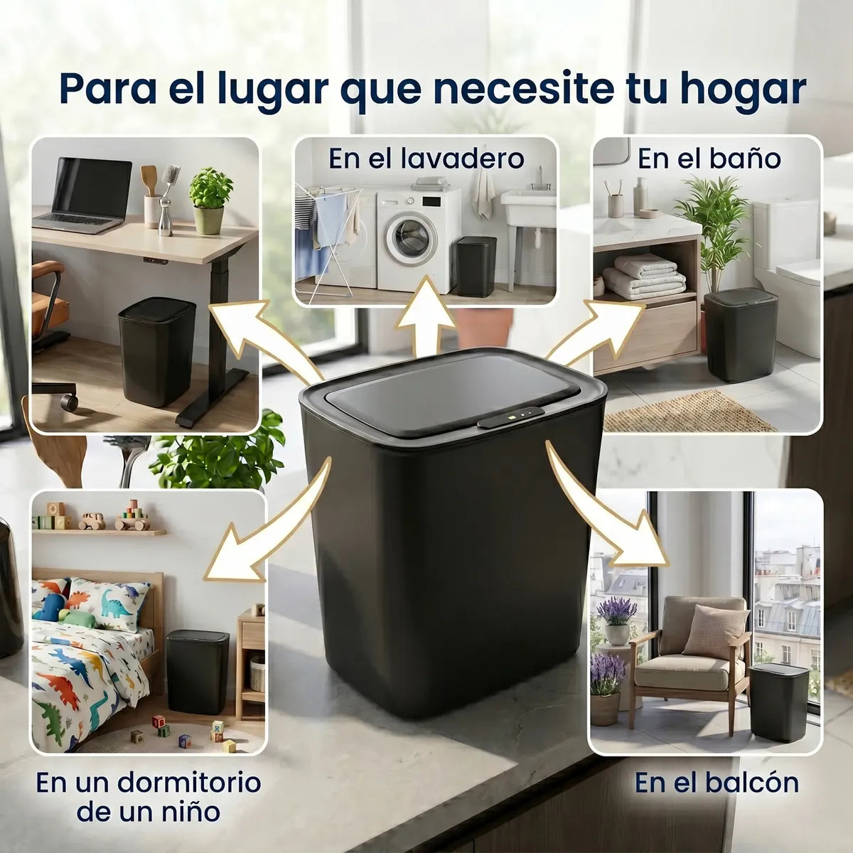 Tacho Inteligente 12L · Sensor Automático Sin Contacto
