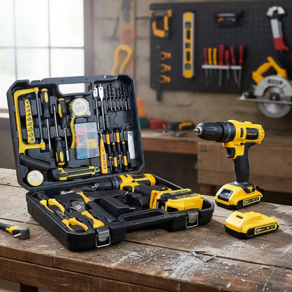 Kit Taladro Percutor 118 Pzas.| PowerMax™ 36V