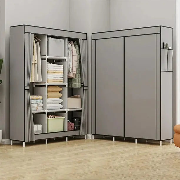 Armario Ropero Placard Portátil · Tela Plegable con Estantes