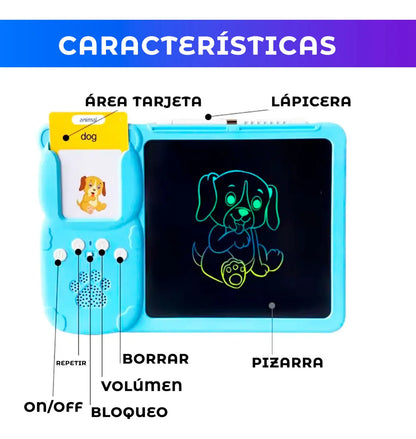 Tarjetas de Aprendizaje Didácticas Educación Bilingüe con Sonido + Pizarra Mágica version FULL