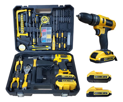 Kit Taladro Percutor 118 Pzas.| PowerMax™ 36V