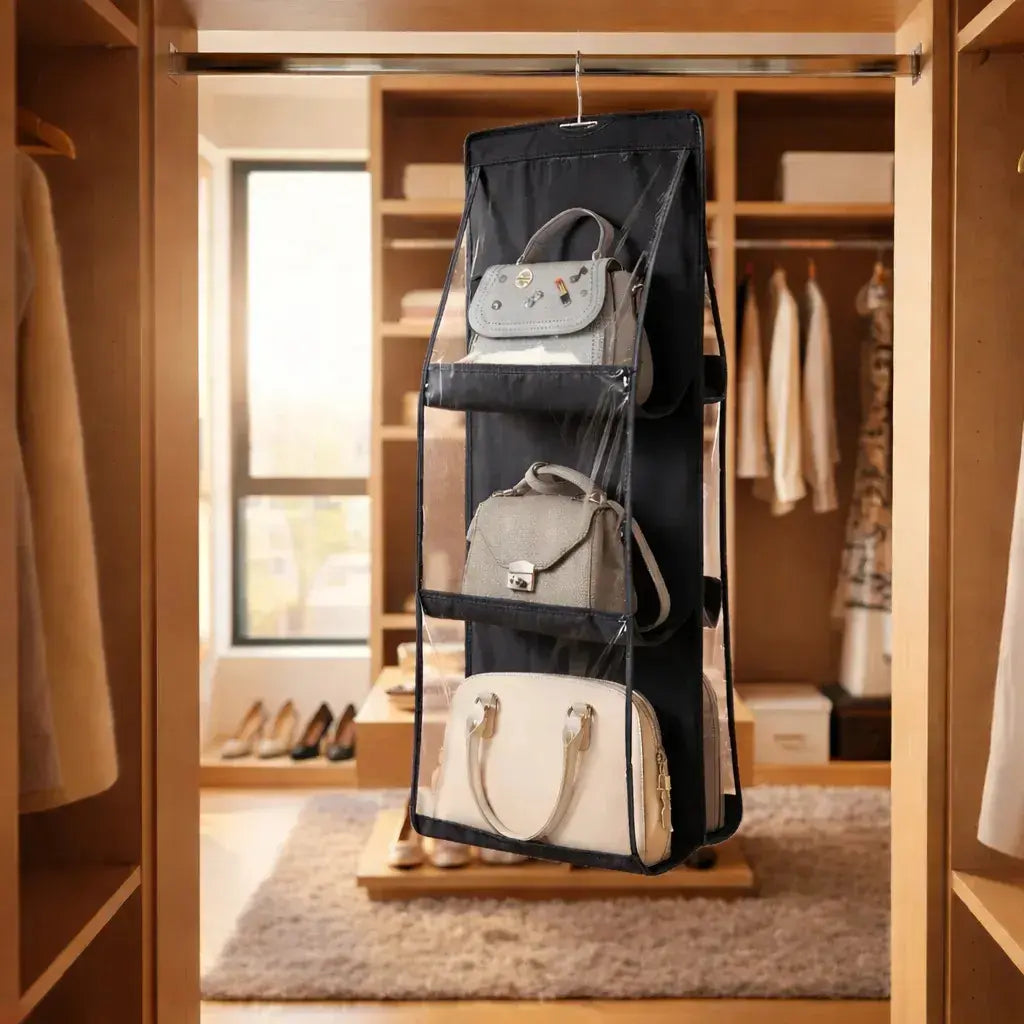 Organizador Colgante para Carteras y Bolsos 2 x 1