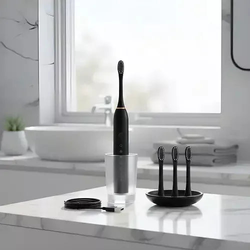 Cepillo Dental Eléctrico Recargable Dientes 4 Cabezales