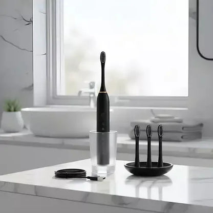 Cepillo Dental Eléctrico Recargable Dientes 4 Cabezales