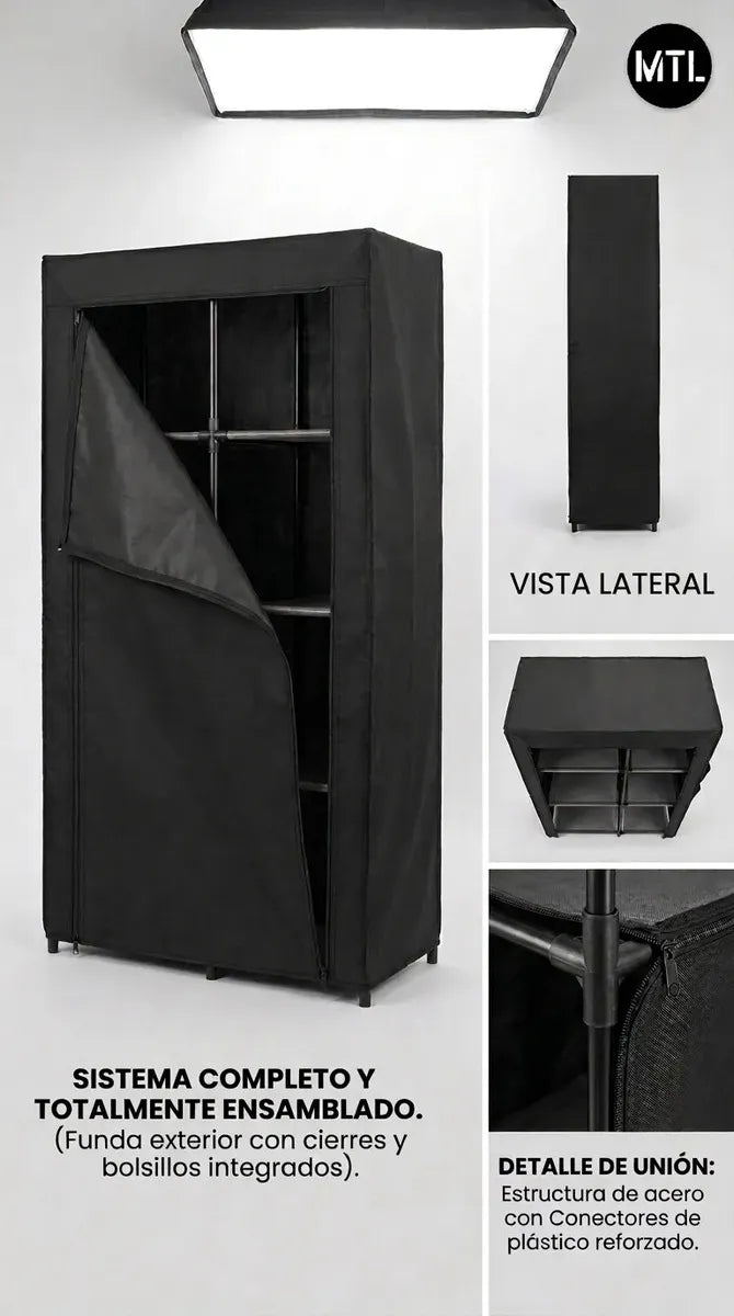 Zapatero Organizador Portátil · 9 Estantes Plegable