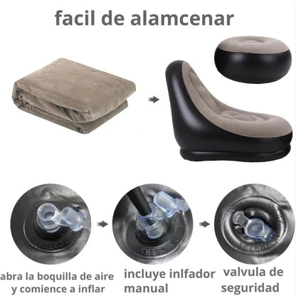 AirComfort™ | Sofá + Puff Inflable