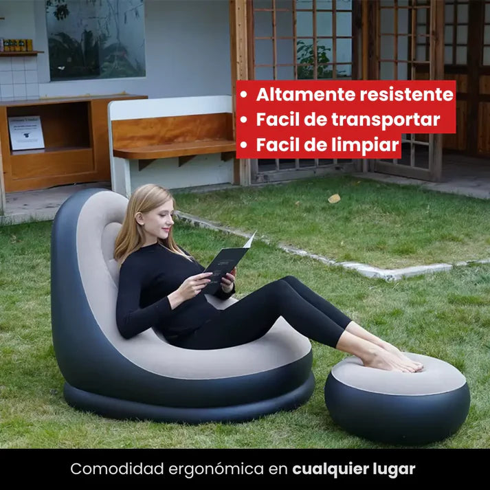 AirComfort™ | Sofá + Puff Inflable