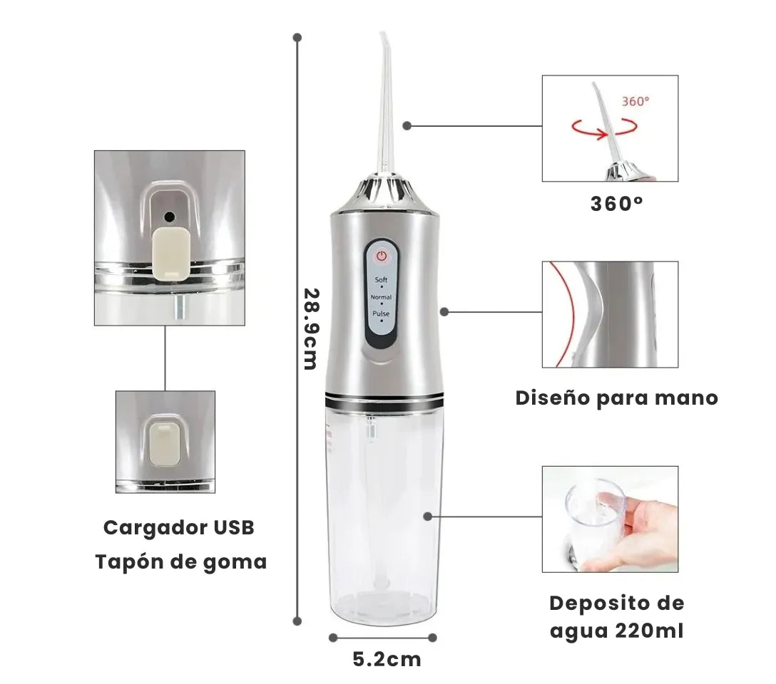 Irrigador Bucal Portátil Recargable®