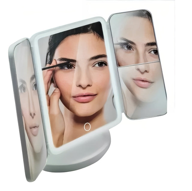 Triple Espejo LED Para Maquillaje PREMIUM ®